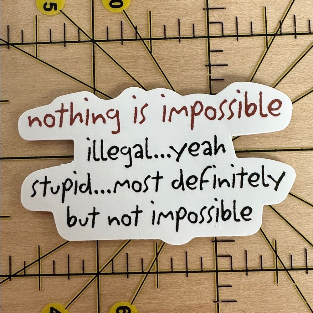 💜13/$13 +Bundle Sticker Sale | SARCASM HUMOR Waterproof Sticker